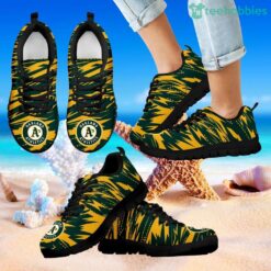 Brush Strong Cracking Comfortable Oakland Athletics Sneakers Product Photo 1