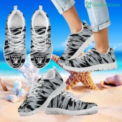 Brush Strong Cracking Comfortable Oakland Raiders Sneakers Product Photo 2