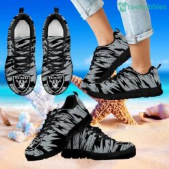 Brush Strong Cracking Comfortable Oakland Raiders Sneakers Product Photo 1