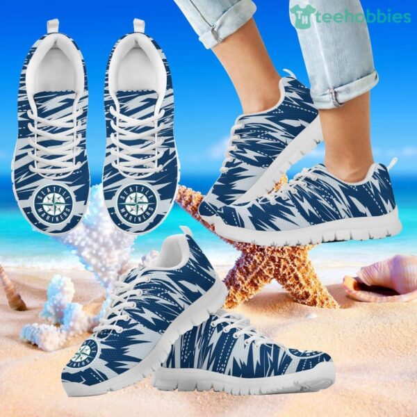 Brush Strong Cracking Comfortable Seattle Mariners Sneakers Product Photo 2