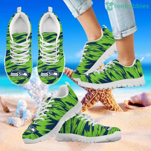 Brush Strong Cracking Comfortable Seattle Seahawks Sneakers Product Photo 2