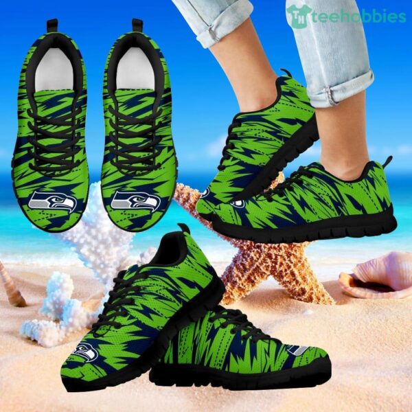 Brush Strong Cracking Comfortable Seattle Seahawks Sneakers Product Photo 1