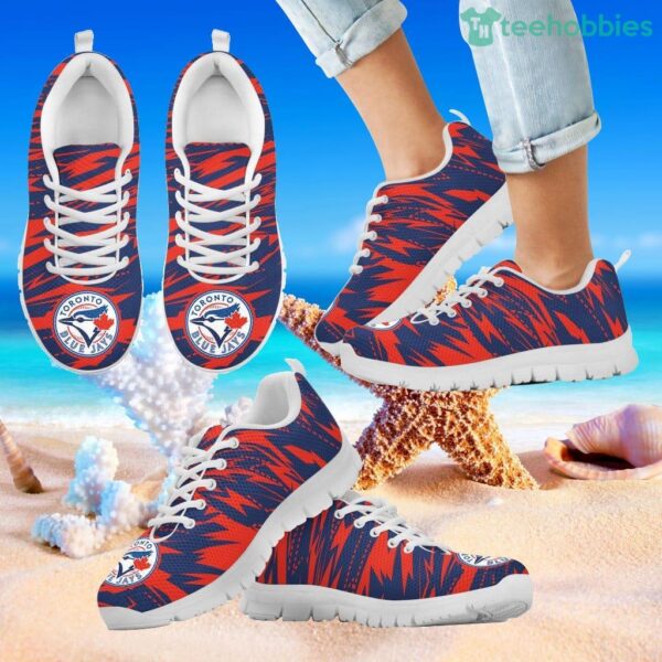 Brush Strong Cracking Comfortable Toronto Blue Jays Sneakers Product Photo 2