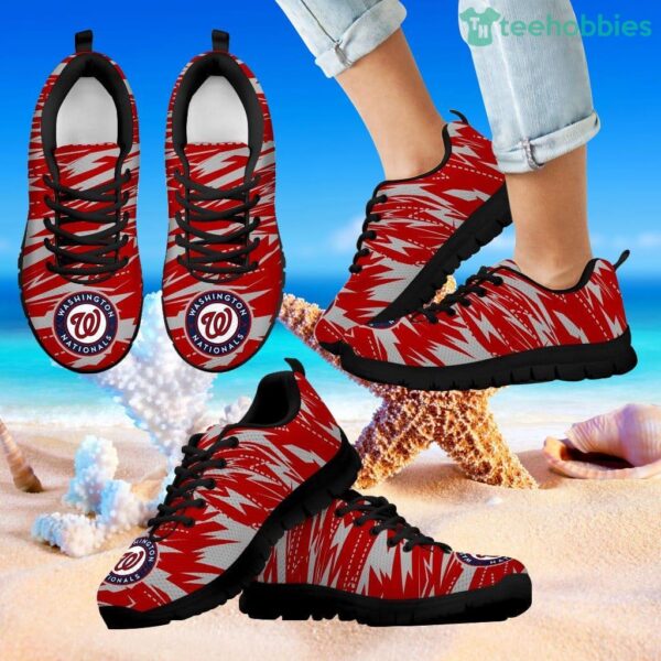 Brush Strong Cracking Comfortable Washington Nationals Sneakers Product Photo 1