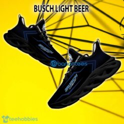 Busch Light Beer Running Sneaker Black Logo Max Soul Shoes image Busch Light Beer Running Sneaker Black Logo Max Soul Shoes - Busch Light Beer New Design Max Soul Shoes Photo 2