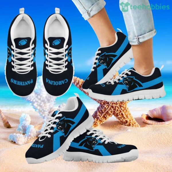 Carolina Panthers Line Logo Sneakers Product Photo 2