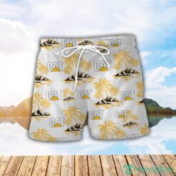 Caterpillar Inc Yellow Coconut Pattern Combo 3D Hawaiian Shirt And Shorts image Caterpillar Inc Yellow Coconut Pattern Combo 3D Hawaiian Shirt And Shorts Product Photo 2