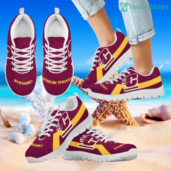 Central Michigan Chippewas Line Logo Sneakers Product Photo 2