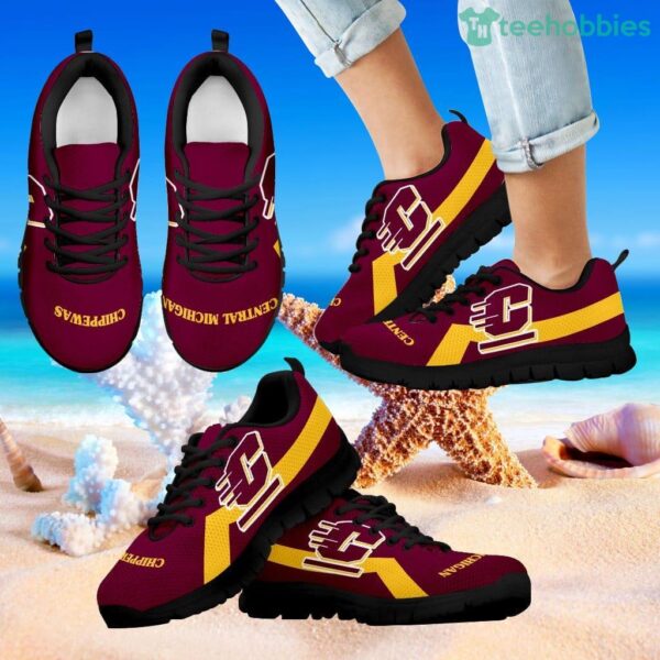 Central Michigan Chippewas Line Logo Sneakers Product Photo 1