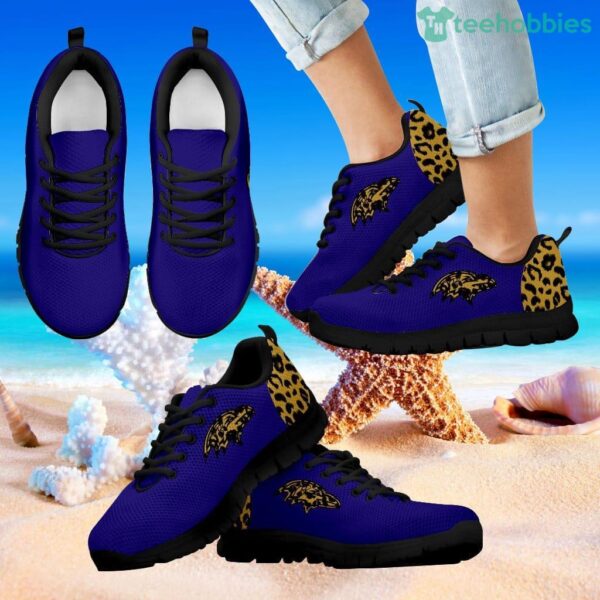 Cheetah Pattern Fabulous Baltimore Ravens Sneakers Product Photo 1