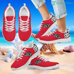 Cheetah Pattern Fabulous Detroit Red Wings Sneakers Product Photo 2