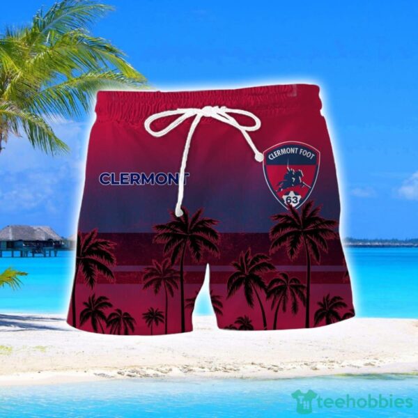 Clermont Foot Auvergne 63 Coconut Aloha Hawaiian Shirt And Shorts Beach Set For Men And Women Product Photo 2
