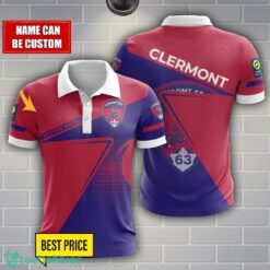 Clermont Foot Auvergne 63 Polo Shirt Personalized Name Product Photo 1