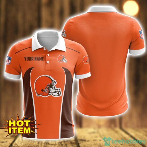 Cleveland Browns 3D Polo Shirt Personalized Name Gift Ideas For Fans Product Photo 1