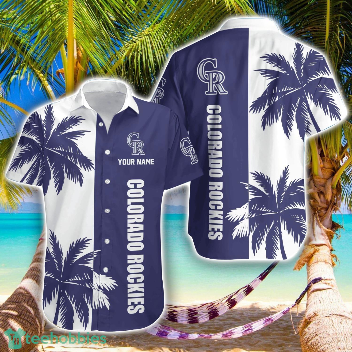 Colorado Rockies MLB Beach Coconut Hawaiian Shirt Trending Summer Gift Custom Name Product Photo 1