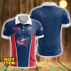 Columbus Blue Jackets 3D Polo Shirt Personalized Name Gift Ideas For Fans Product Photo 1