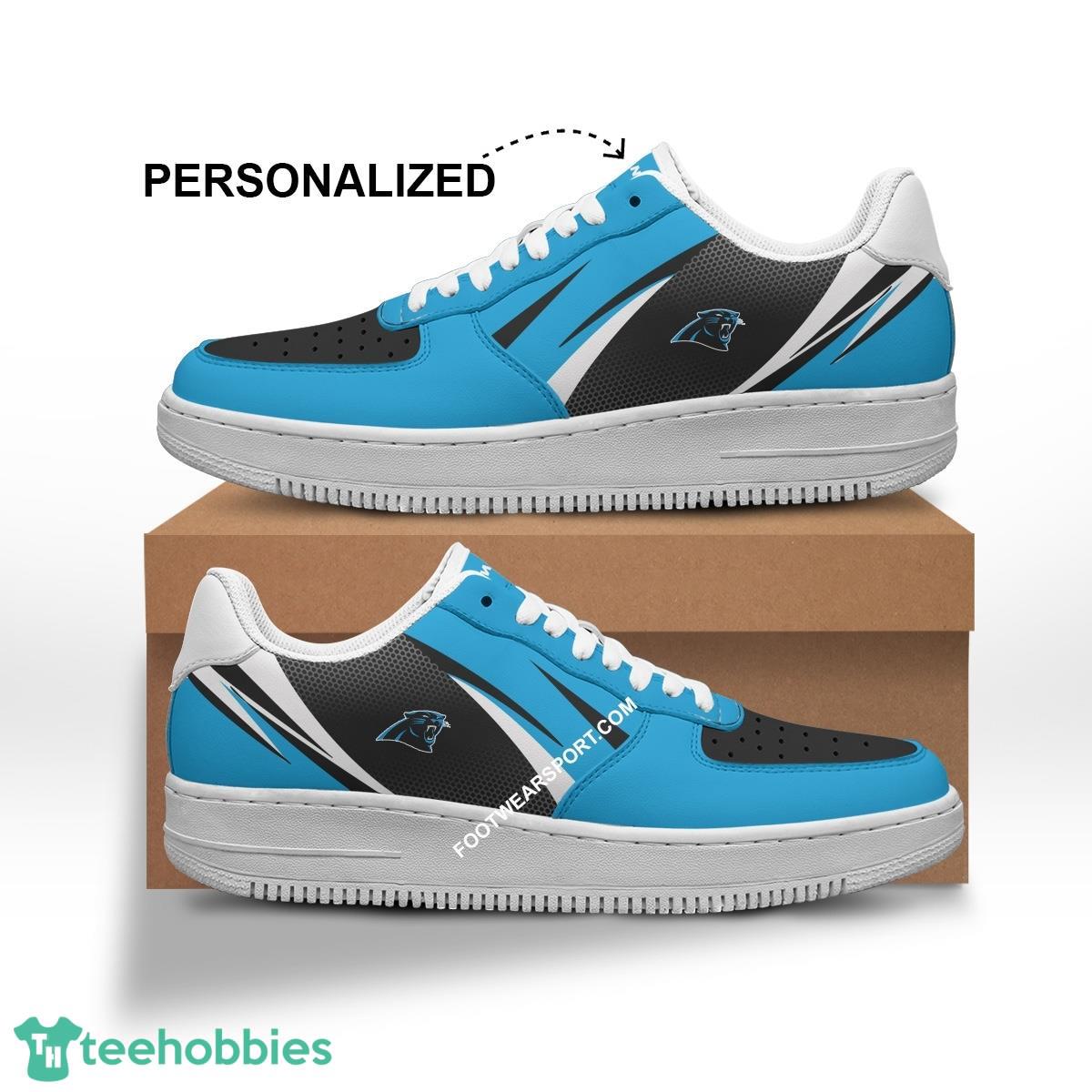Custom Name Carolina Panthers Air Force 1 Shoes Trending Design For Fans Gift - NFL Carolina Panthers Air Force 1 Shoes Personalized Style 1