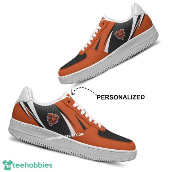 Custom Name Chicago Bears Air Force 1 Shoes Trending Design Gift AF1 Sneakers Fans - NFL Chicago Bears Air Force 1 Shoes Personalized Style 2