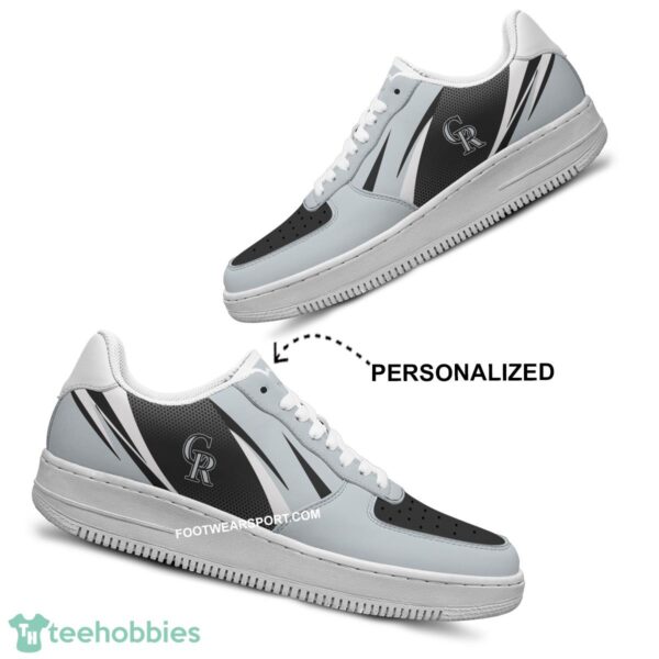 Custom Name Colorado Rockies Air Force 1 Shoes Trending Design Gift AF1 Sneakers Fans - MLB Colorado Rockies Air Force 1 Shoes Personalized Style 2