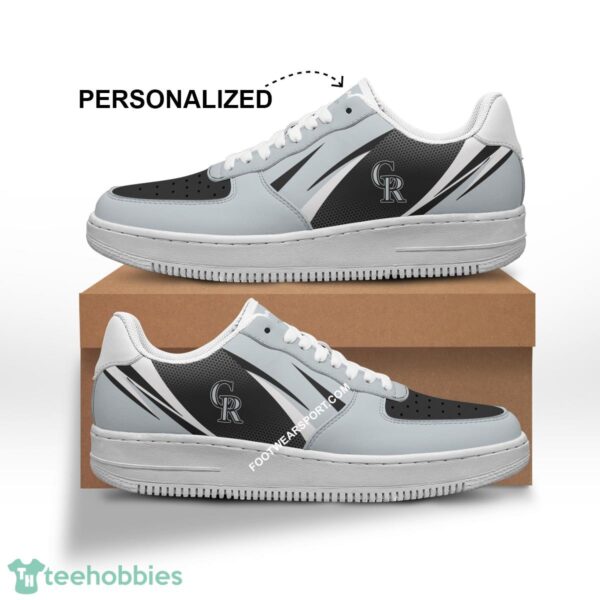 Custom Name Colorado Rockies Air Force 1 Shoes Trending Design Gift AF1 Sneakers Fans - MLB Colorado Rockies Air Force 1 Shoes Personalized Style 1