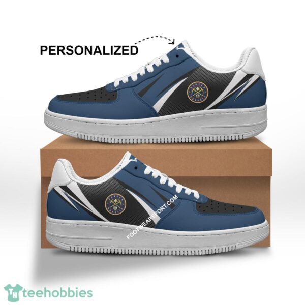 Custom Name Denver Nuggets Air Force 1 Shoes Trending Design For Men Women - NBA Denver Nuggets Air Force 1 Shoes Personalized Style 1