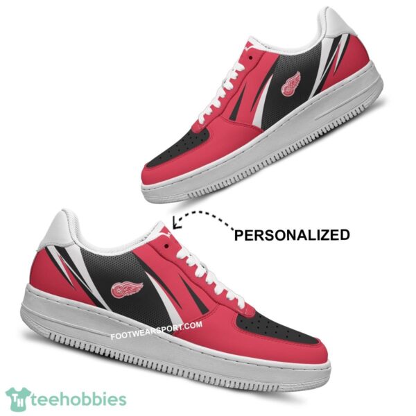 Custom Name Detroit Red Wings Air Force 1 Shoes Trending Design Full Print - NHL Detroit Red Wings Air Force 1 Shoes Personalized Style 2
