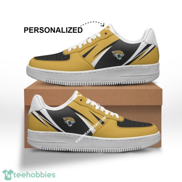 Custom Name Jacksonville Jaguars Air Force 1 Shoes Trending Design Gift AF1 Sneakers Fans - NFL Jacksonville Jaguars Air Force 1 Shoes Personalized Style 1