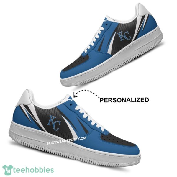 Custom Name Kansas City Royals Air Force 1 Shoes Trending Design For Big Fans - MLB Kansas City Royals Air Force 1 Shoes Personalized Style 2