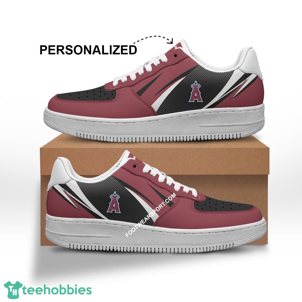 Custom Name Los Angeles Angels Air Force 1 Shoes Trending Design Full Print - MLB Los Angeles Angels Air Force 1 Shoes Personalized Style 1