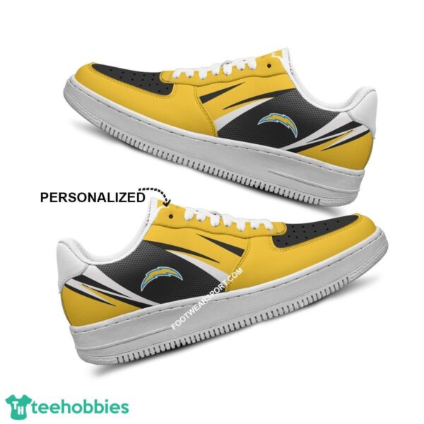 Custom Name Los Angeles Chargers Air Force 1 Shoes Trending Design Gift For Men Women Fans - NFL Los Angeles Chargers Air Force 1 Shoes Personalized Style 2