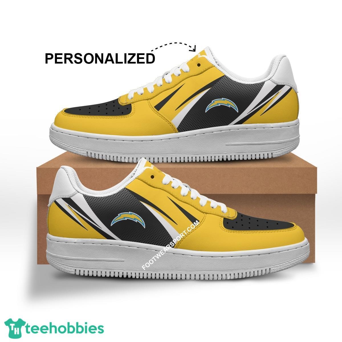 Custom Name Los Angeles Chargers Air Force 1 Shoes Trending Design Gift For Men Women Fans - NFL Los Angeles Chargers Air Force 1 Shoes Personalized Style 1
