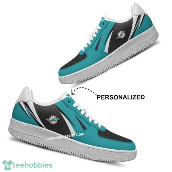 Custom Name Miami Dolphins Air Force 1 Shoes Trending Design For Fans Gift - NFL Miami Dolphins Air Force 1 Shoes Personalized Style 2