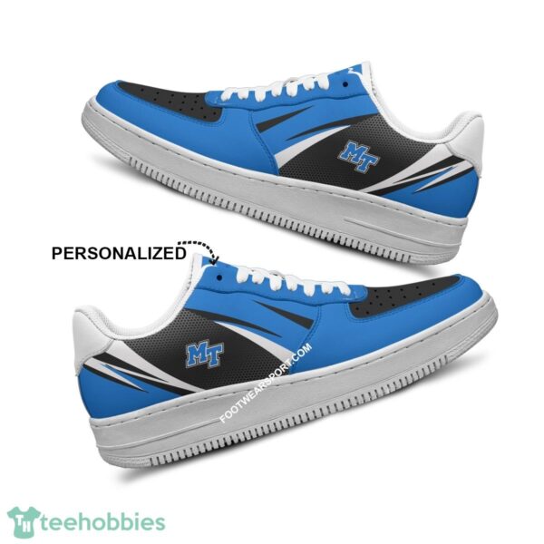 Custom Name Middle Tenn Blue Raiders Air Force 1 Shoes Trending Design For Big Fans - NCAA Middle Tenn Blue Raiders Air Force 1 Shoes Personalized Style 2