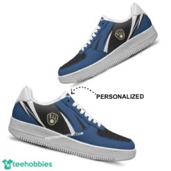Custom Name Milwaukee Brewers Air Force 1 Shoes Trending Design All Over Print - MLB Milwaukee Brewers Air Force 1 Shoes Personalized Style 2