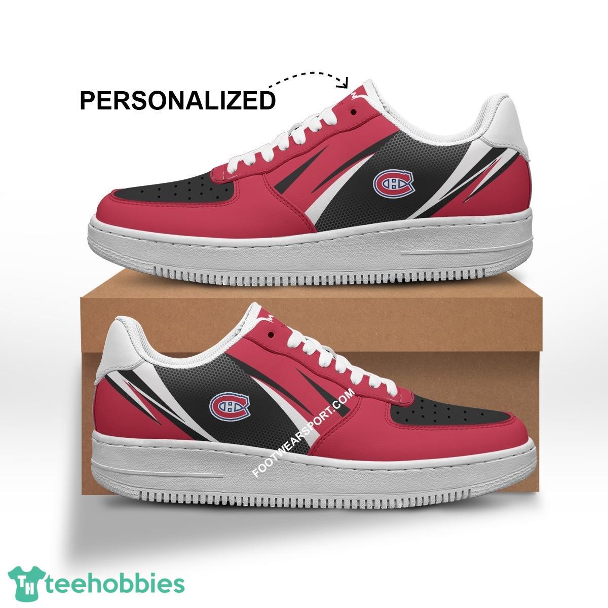Custom Name Montreal Canadiens Air Force 1 Shoes Trending Design Gift AF1 Sneakers Fans - NHL Montreal Canadiens Air Force 1 Shoes Personalized Style 1