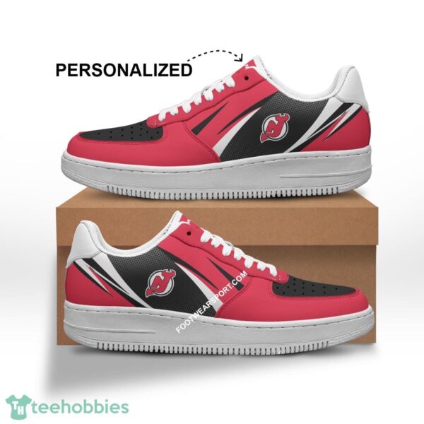 Custom Name New Jersey Devils Air Force 1 Shoes Trending Design For Fans AF1 Sneakers Gift - NHL New Jersey Devils Air Force 1 Shoes Personalized Style 1