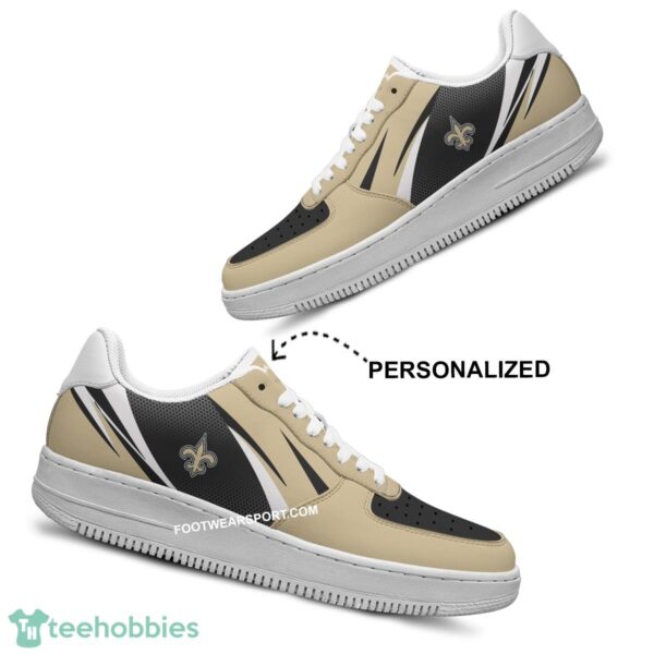 Custom Name New Orleans Saints Air Force 1 Shoes Trending Design For Fans AF1 Sneakers Gift - NFL New Orleans Saints Air Force 1 Shoes Personalized Style 2