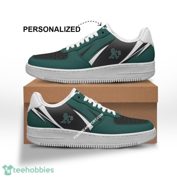 Custom Name Oakland Athletics Air Force 1 Shoes Trending Design All Over Print - MLB Oakland Athletics Air Force 1 Shoes Personalized Style 1