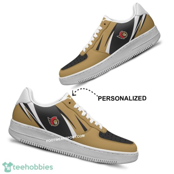 Custom Name Ottawa Senators Air Force 1 Shoes Trending Design For Fans Gift - NHL Ottawa Senators Air Force 1 Shoes Personalized Style 2