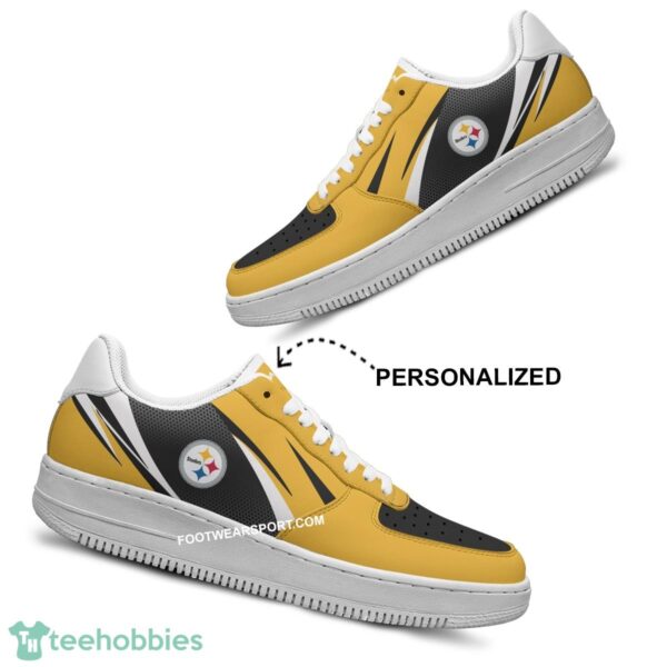 Custom Name Pittsburgh Steelers Air Force 1 Shoes Trending Design Gift AF1 Sneakers Fans - NFL Pittsburgh Steelers Air Force 1 Shoes Personalized Style 2