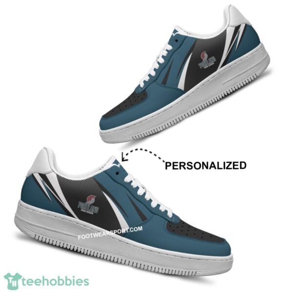 Custom Name Portland Trail Blazers Air Force 1 Shoes Trending Design Gift For Men Women Fans - NBA Portland Trail Blazers Air Force 1 Shoes Personalized Style 2