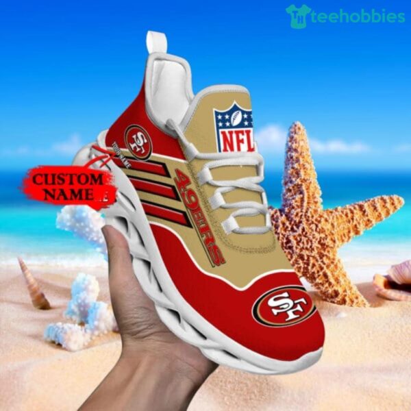 Custom Name San Francisco 49ersPERSONALIZED MAX SOUL SHOES Product Photo 1