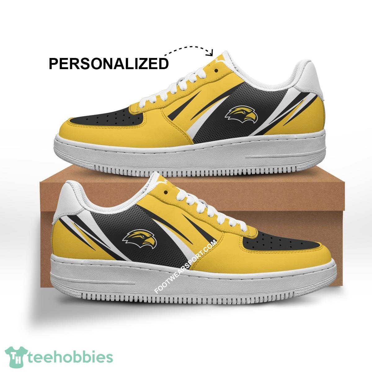 Custom Name Southern Miss Golden Eagles Air Force 1 Shoes Trending Design For Fans AF1 Sneakers Gift - NCAA Southern Miss Golden Eagles Air Force 1 Shoes Personalized Style 1