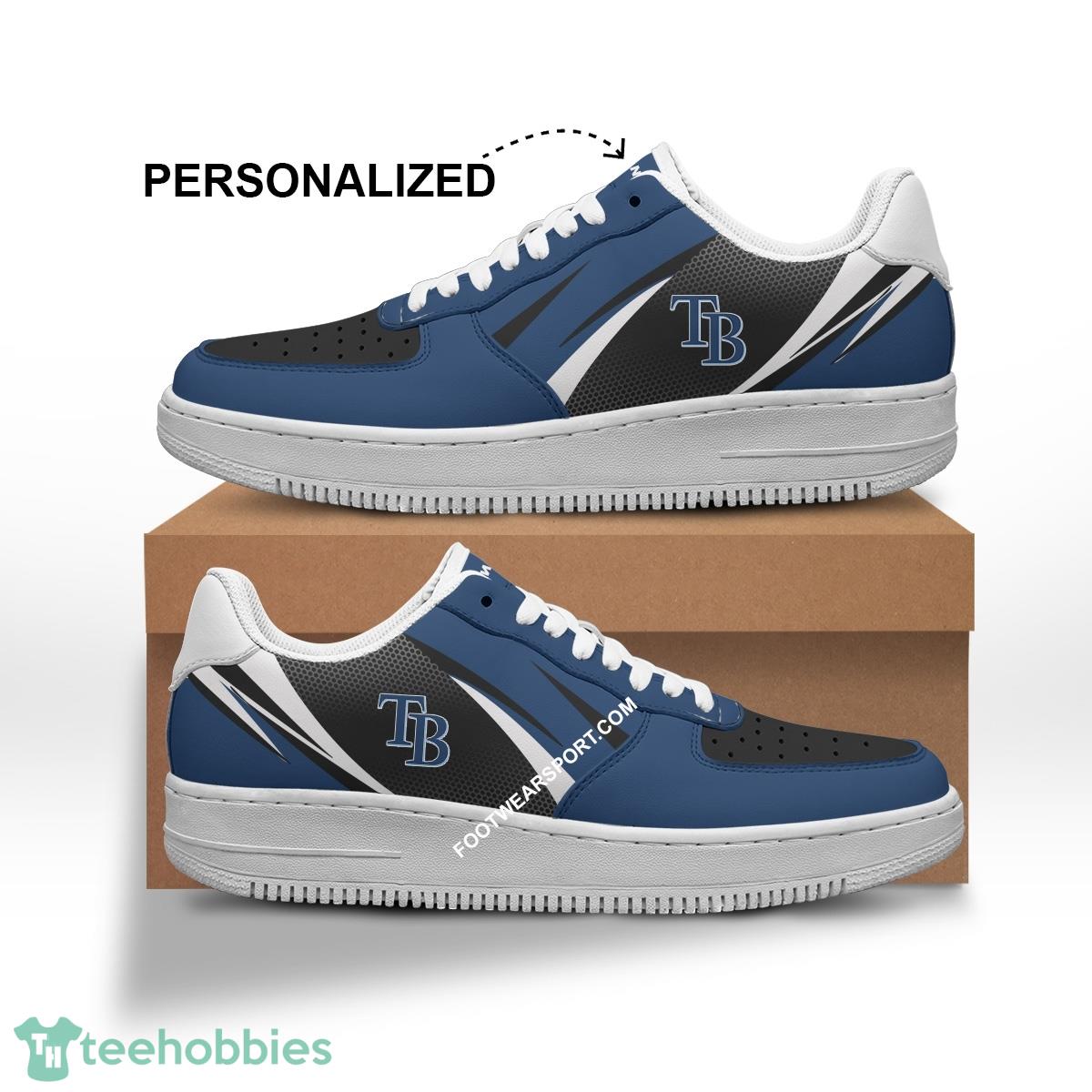 Custom Name Tampa Bay Rays Air Force 1 Shoes Trending Design For Fans Gift - MLB Tampa Bay Rays Air Force 1 Shoes Personalized Style 1