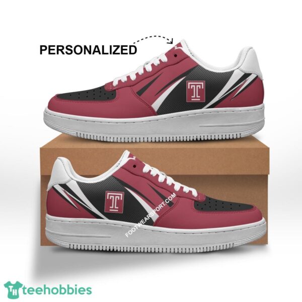 Custom Name Temple Owls Air Force 1 Shoes Trending Design Gift AF1 Sneakers Fans - NCAA Temple Owls Air Force 1 Shoes Personalized Style 1