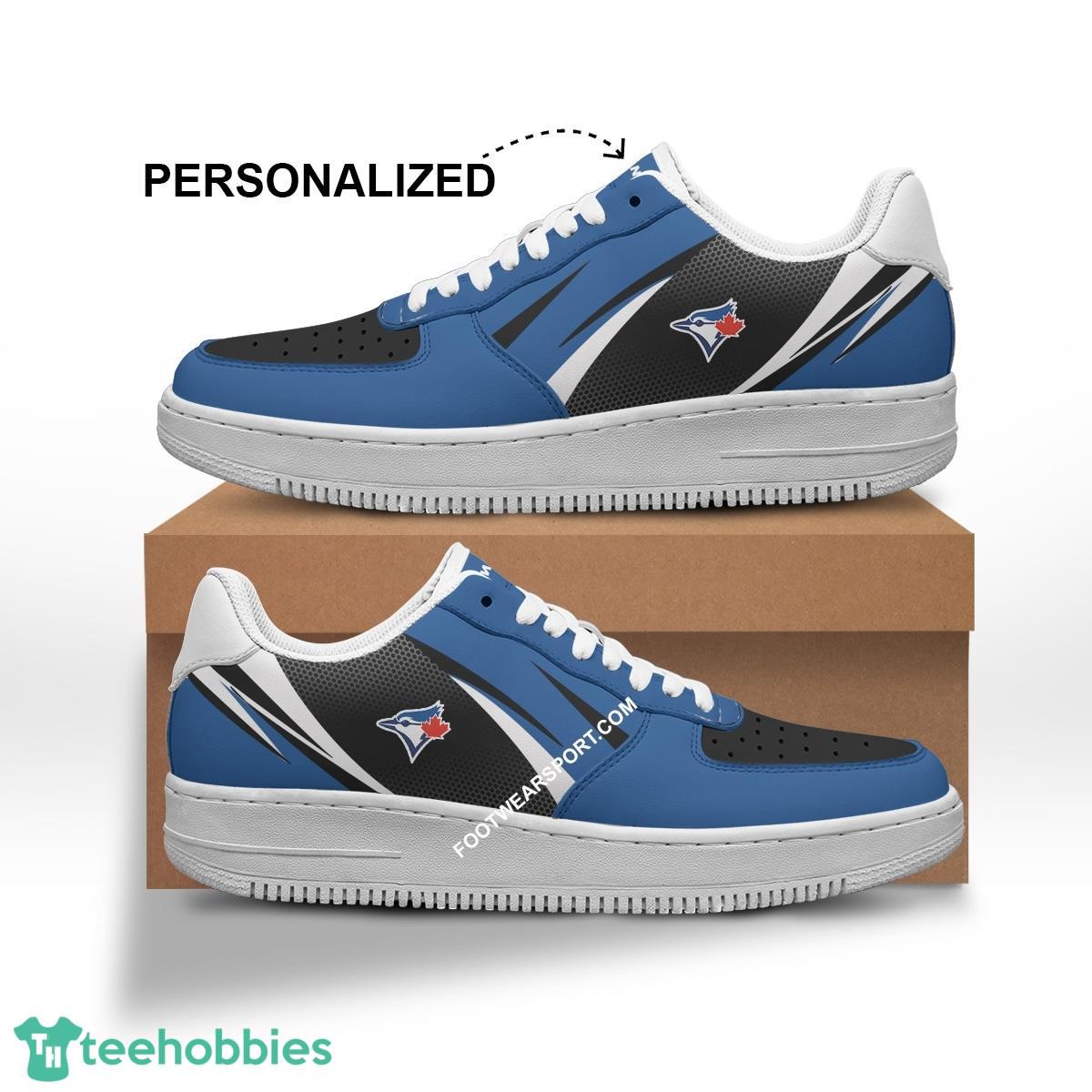 Custom Name Toronto Blue Jays Air Force 1 Shoes Trending Design For Men Women - MLB Toronto Blue Jays Air Force 1 Shoes Personalized Style 1