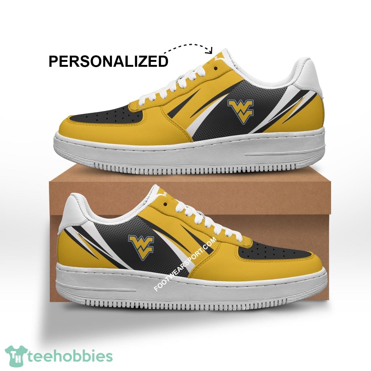 Custom Name West Virginia Mountaineers Air Force 1 Shoes Trending Design For Men Women - NCAA West Virginia Mountaineers Air Force 1 Shoes Personalized Style 1