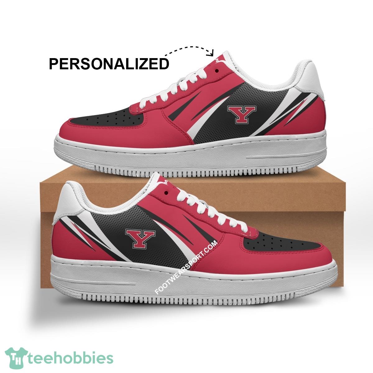 Custom Name Youngstown State Penguins Air Force 1 Shoes Trending Design Gift AF1 Sneakers Fans - NCAA2 Youngstown State Penguins Air Force 1 Shoes Personalized Style 1
