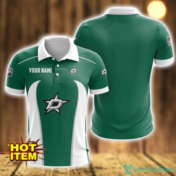 Dallas Stars 3D Polo Shirt Personalized Name Gift Ideas For Fans Product Photo 1