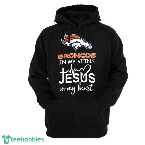 Denver Broncos Jesus T-Shirt Hoodie Sweatshirt Product Photo 1